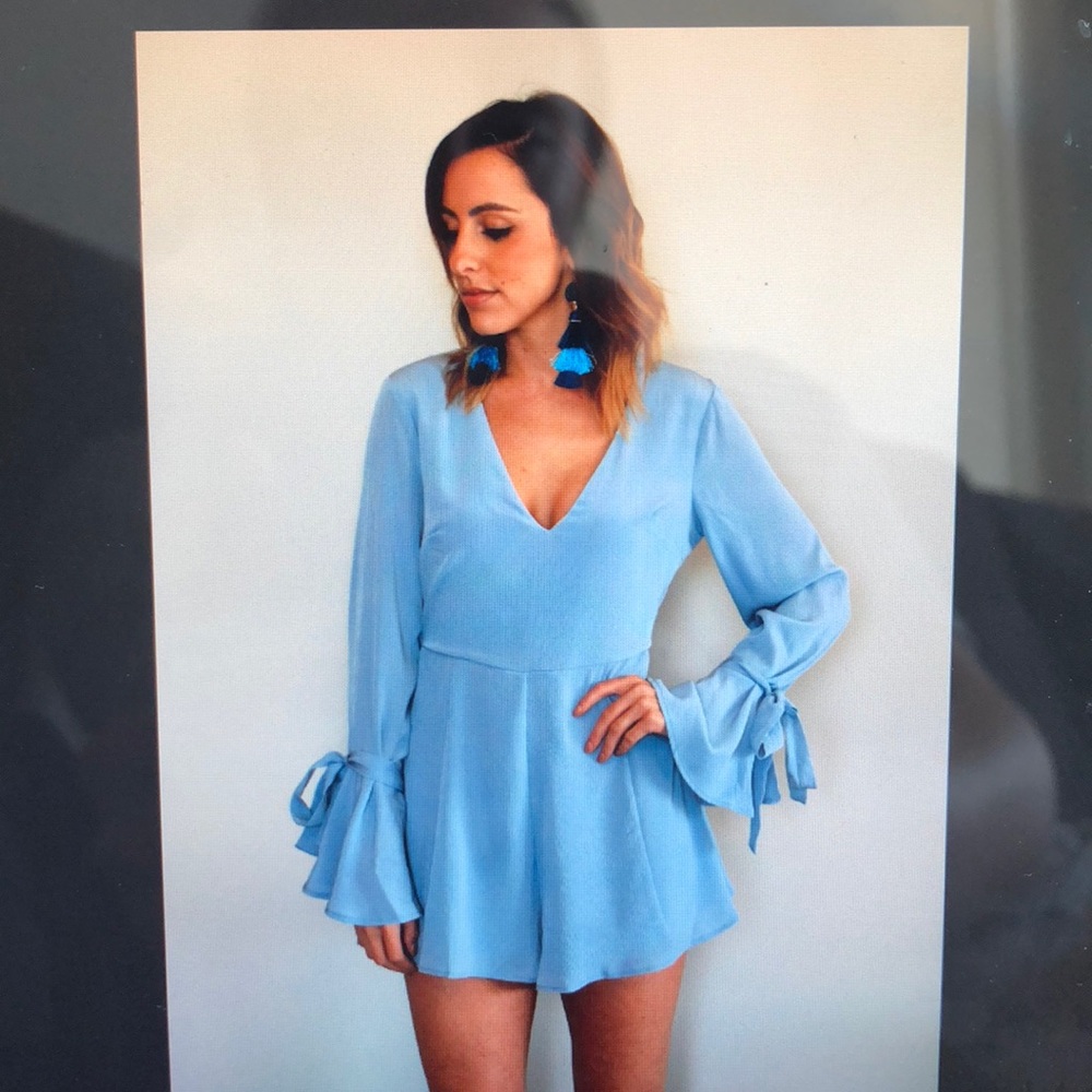 Pale blue romper